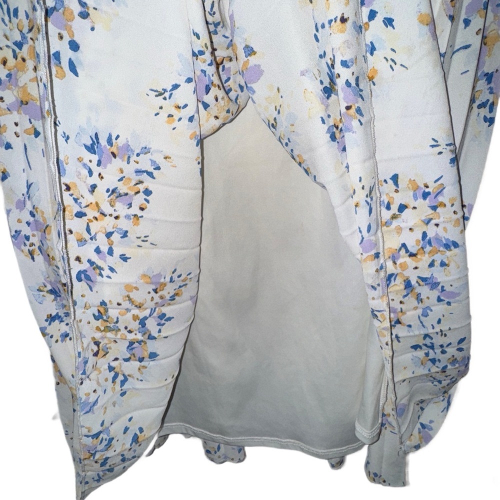 Vince Camuto Floral Pleated A-Line Skirt - Picture 5 of 6